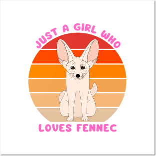 Just a girl who loves fennec. Posters and Art